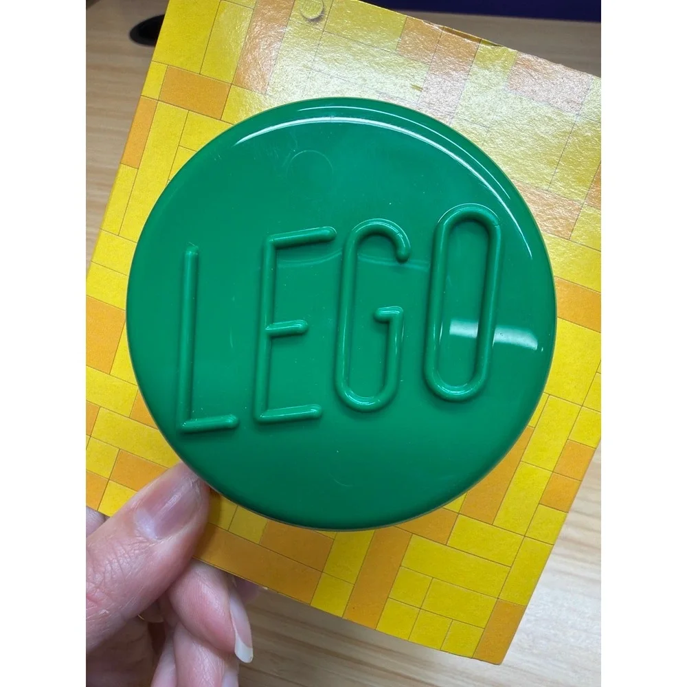 LEGO Green Storage Brick 1 Knob Container 4030 Stackable Organizer New